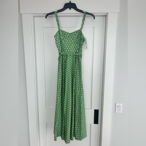 ANTONIO MELANI Green Floral Maxi Dress